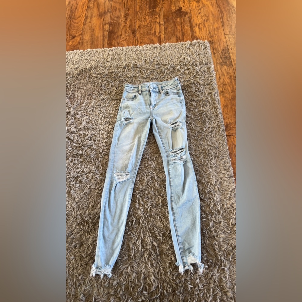 Light Blue Ripped Women's Jeans